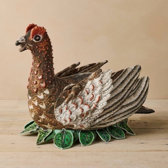 john derain Other - Festive Beaded Bird Holiday Decor